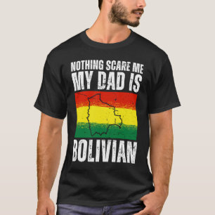 My Dad is Bolivian Bolivia Pride Flag Heritage Roo T-Shirt