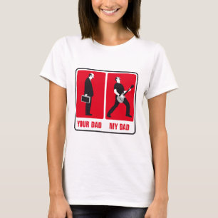 my dad is cooler than your dad rock guitar player T-Shirt