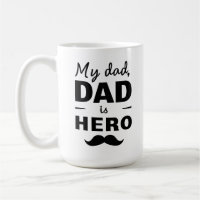 My Dad Is Hero - Bold Father's Day Typography
