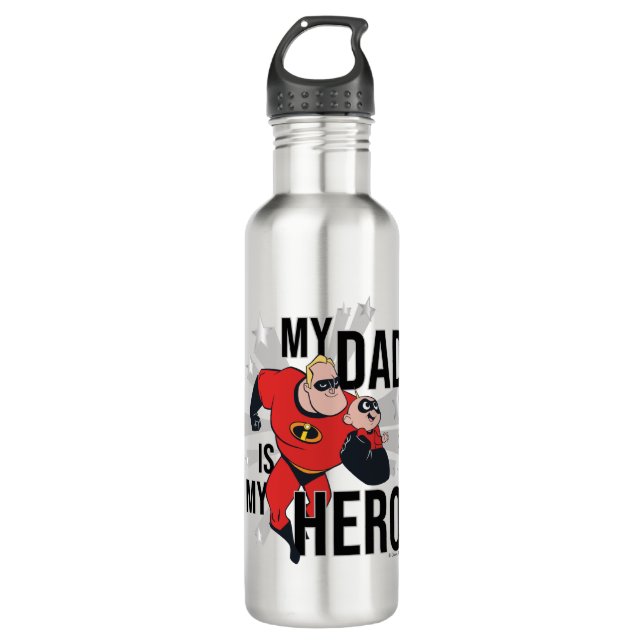 My Dad Is My Hero 710 Ml Water Bottle (Front)