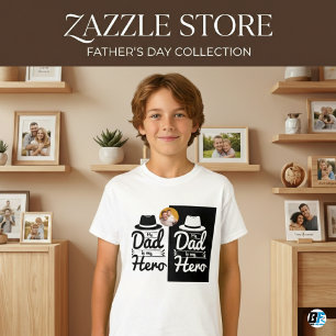 My Dad Is My Hero  Father's Day Special With Photo T-Shirt
