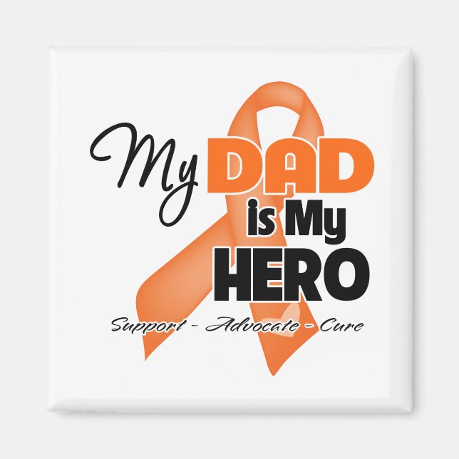 My Dad is My Hero - Leukaemia Magnet (Front)