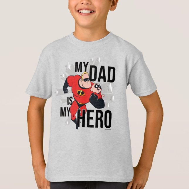 My Dad Is My Hero T-Shirt (Front)