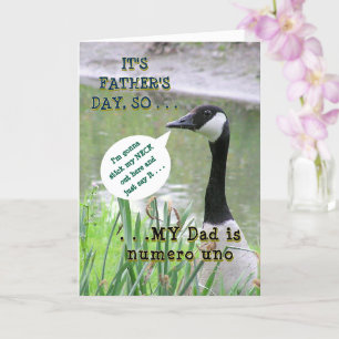 "My Dad Is Numero Uno" /Happy Father's Day Card