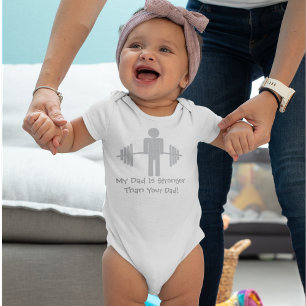 My Dad is Stronger Than Your Dad! Baby Bodysuit