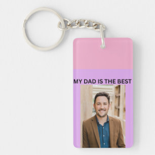 MY DAD IS THE BEST KEYCHAIN