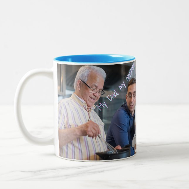 My Dad, My Anchor Two-Tone Coffee Mug (Left)