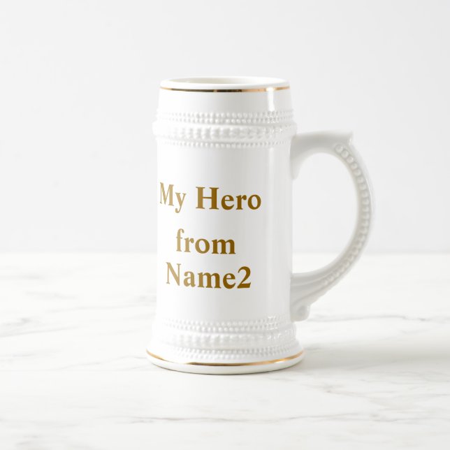 My Dad, My Hero Beer Stein (Right)