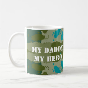 my dad my hero green wallpaper coffee mug