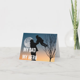 My dad My hero l Modern father's day  Card