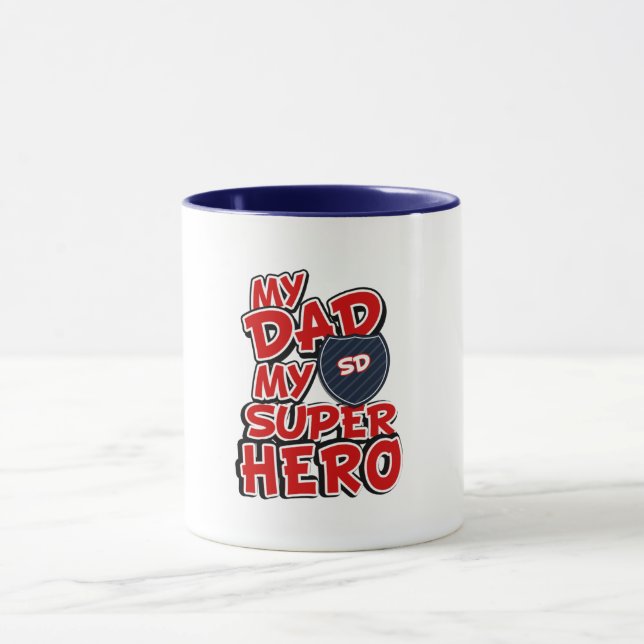 My Dad my Super Hero Mug (Center)