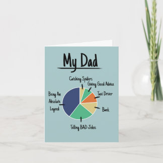 My Dad- Pie Chart Father's Day Card