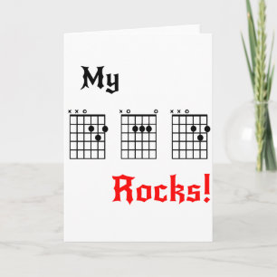 My DAD Rocks - Birthday, Father's Day, etc. Card