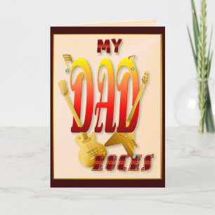 My Dad Rocks! Card