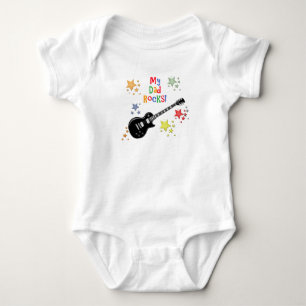 My Dad Rocks! Guitar Baby Bodysuit