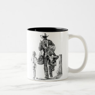 My Dad´s a Cowboy Two-Tone Coffee Mug