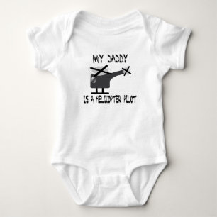 My daddy is a helicopter pilot. baby bodysuit