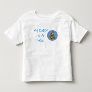 My Daddy Is A Hero Army Soldier Kids Shirt