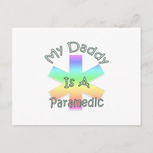My Daddy Is A Paramedic Postcard