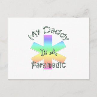 My Daddy Is A Paramedic Postcard