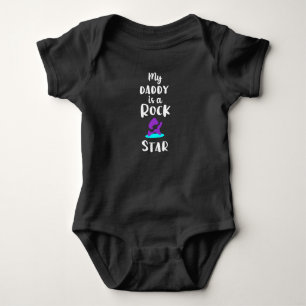 My Daddy is a Rockstar baby bodysuit