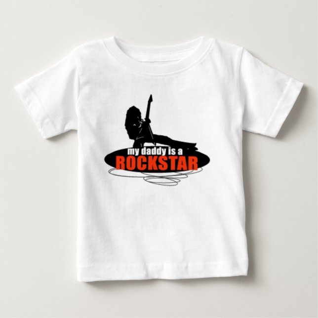 My Daddy Is A Rockstar t-shirt (Front)