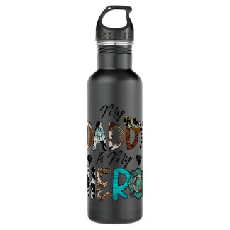My Daddy Is My Hero Firefighter Dad Fireman 710 Ml Water Bottle
