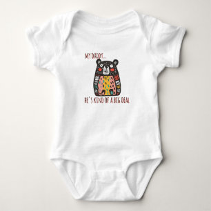 "My Daddy" Message Baby Bodysuit
