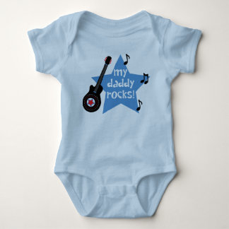 My Daddy Rocks Baby Bodysuit