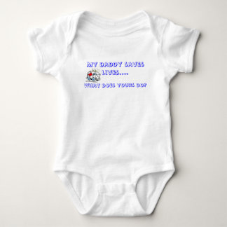 My daddy saves lives...... baby bodysuit