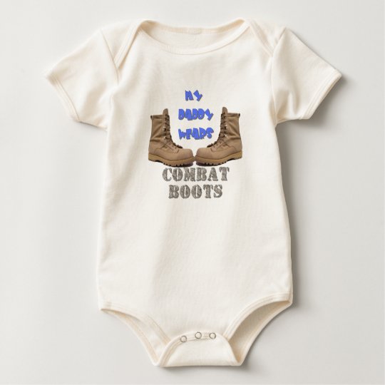 MY DADDY WEARS COMBAT BOOTS BABY BODYSUIT