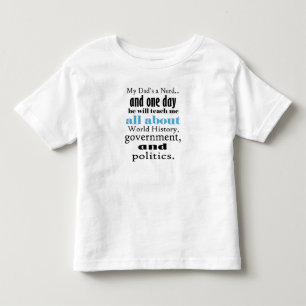 My Dad's a History Nerd, Toddler Jersey T-Shirt