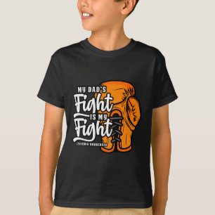 My Dad's Fight Is My Fight. Boxing Boxer Leukaemia T-Shirt