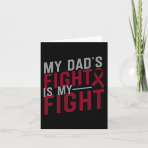 My Dad's Fight is My Fight Sickle Cell Anemia Awar Card