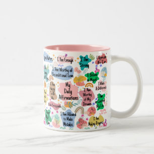 My Daily Affirmations Two-Tone Coffee Mug