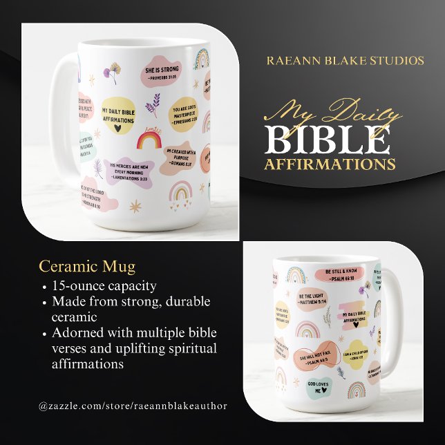 My Daily Bible Affirmations Ceramic Mug (Creator Uploaded)
