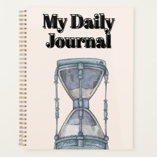 "My Daily Journal" Vintage Hourglass & Timeless Planner
