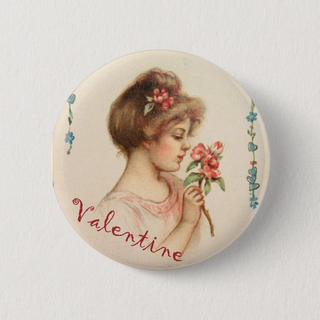 My Darling Valentine Button (Front)