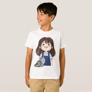 My daughter Cat happy birthday for mom : T-Shirt