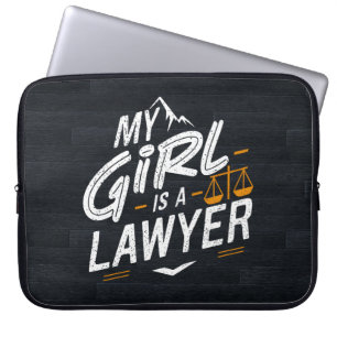 My Daughter Is A Lawyer for Proud Dad & Proud Mom Laptop Sleeve
