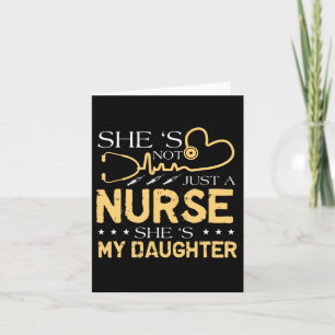 My Daughter Is A Nurse Proud Nurse's Mom Dad Rn Lp Card