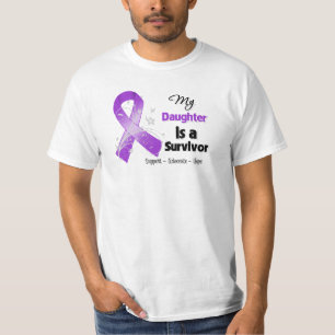 My Daughter is a Survivor Purple Ribbon T-Shirt