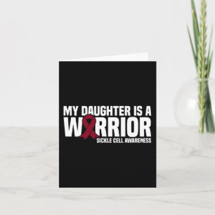 My Daughter is a Warrior Sickle Cell Awareness Card