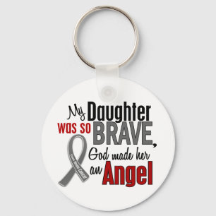 My Daughter Is An Angel 1 Brain Cancer Keychain