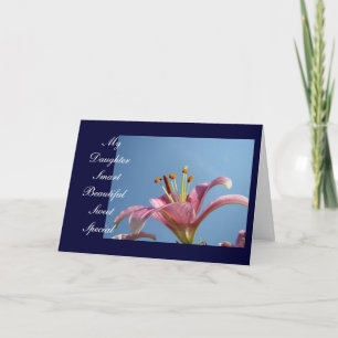 My Daughter Smart Beautiful Sweet Specail Cards
