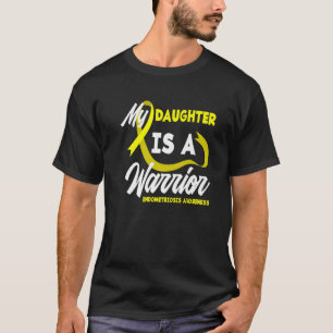 My Daughter Warrior Yellow Ribbon Endometriosis Aw T-Shirt