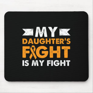 My Daughter's Fight Leukaemia Awareness Beat Cance Mouse Pad
