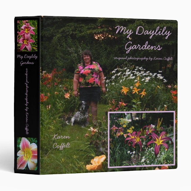 My Daylily Gardens Photo Template Album Binder (Front/Spine)