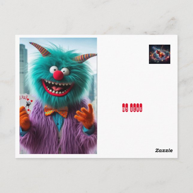 my dear joker postcard (Back)