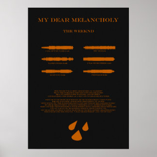 My Dear Melancholy Poster